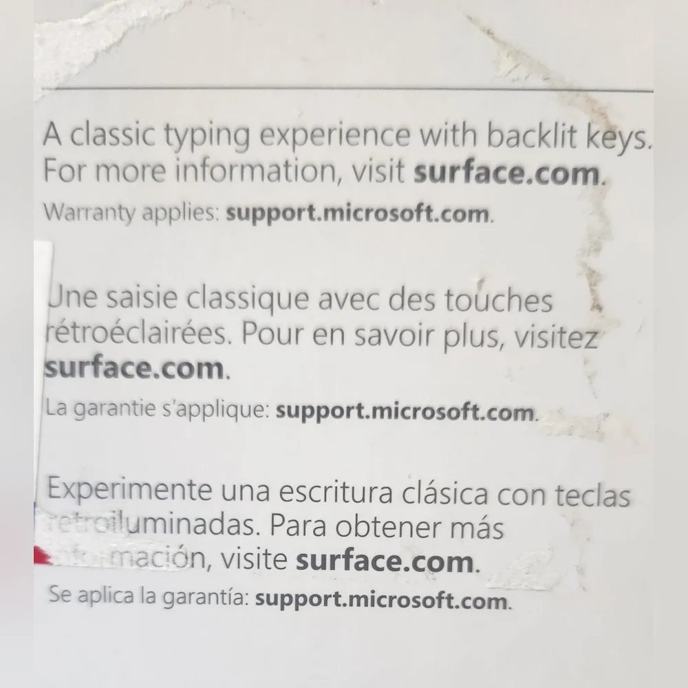 PARTS ONLY- Microsoft Surface Pro Type Cover